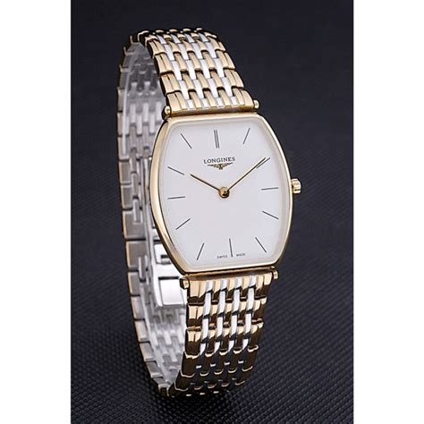 Longines La Grande Classique Quadrante Bianco Two Tone Acciaio