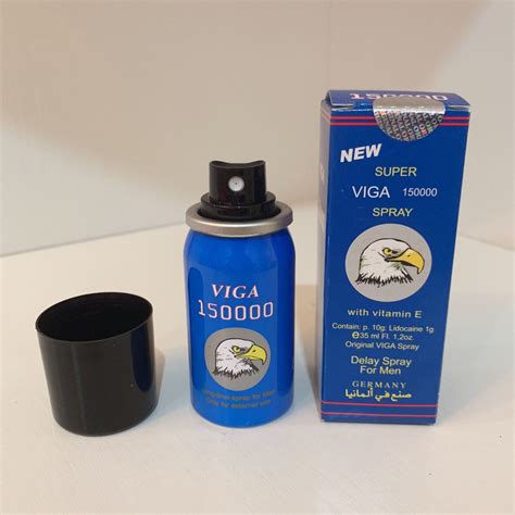 Super Viga 150000 Long Timing Delay Spray For Men Blue Can Viga