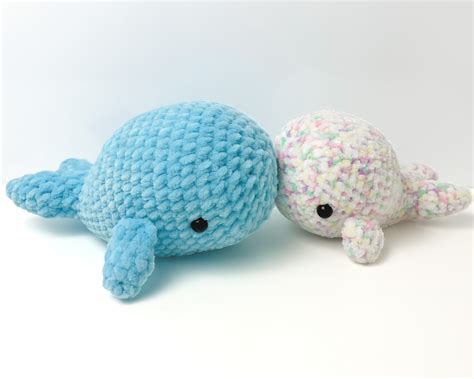 Rose And Lily Amigurumi Crochet Chonky Whale Free Pattern Crochet