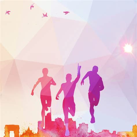 Positive Energy Running Poster Background Background Running