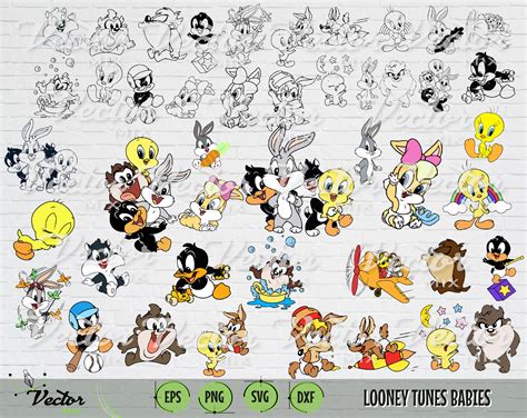 Looney Tunes SVG, Looney Tunes Clipart, layered digital vector file ...