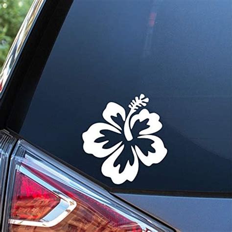 Hibiscus Decal 4 Pack Hawaiian Hibiscus Flower Decals