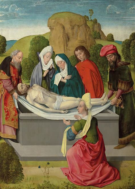 The Entombment Of Christ Painting By Netherlandish School Fine Art