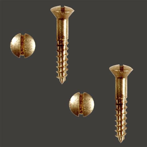 Brass Oval Head Wood Screws 6 34 Qty Pack Of 50