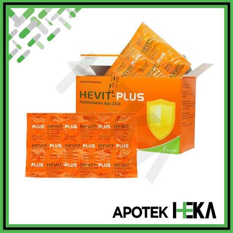 Jual Hevit Plus Box Isi X Tablet Multivitamin Dan Zinc Daya Tahan