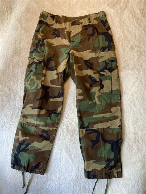 Army Bdu Pants Med Short Cargo Woodland Camo Tactical Gem