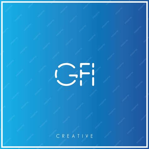 Premium Vector | Gfi premium vector latter logo design creative logo ... 