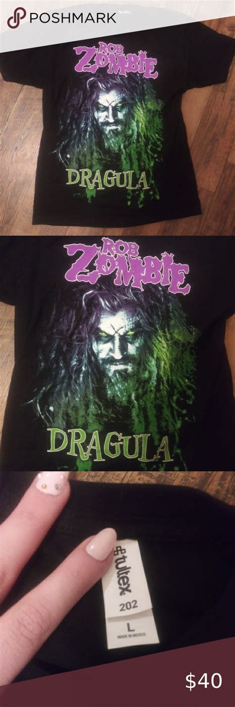 Rob Zombie Dragula Shirt Goth Mall Emo Metal Horror Rob Zombie Shirts