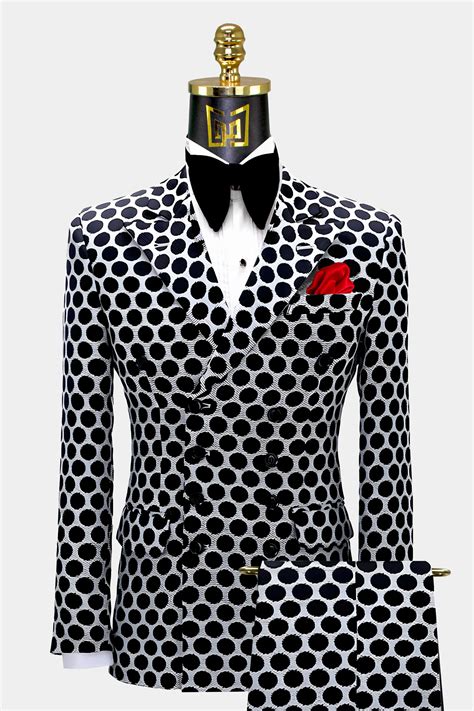 Black And White Polka Dot Suit Gentleman S Guru