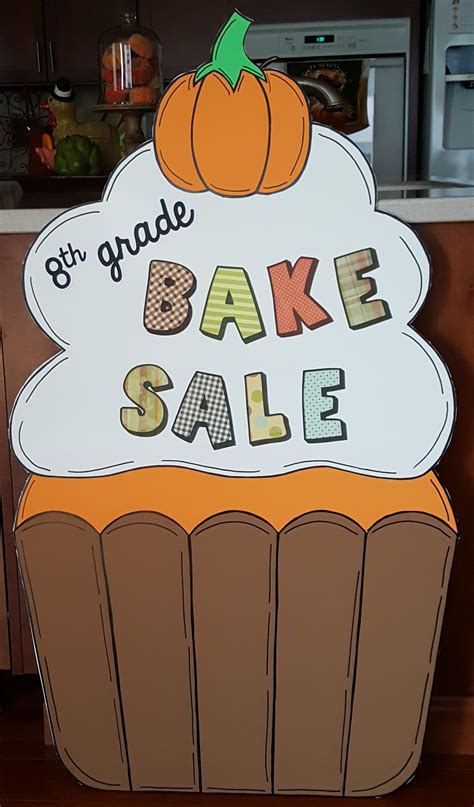 Bake Sale Sign Bake Sale Poster Bake Sale Booth Decor