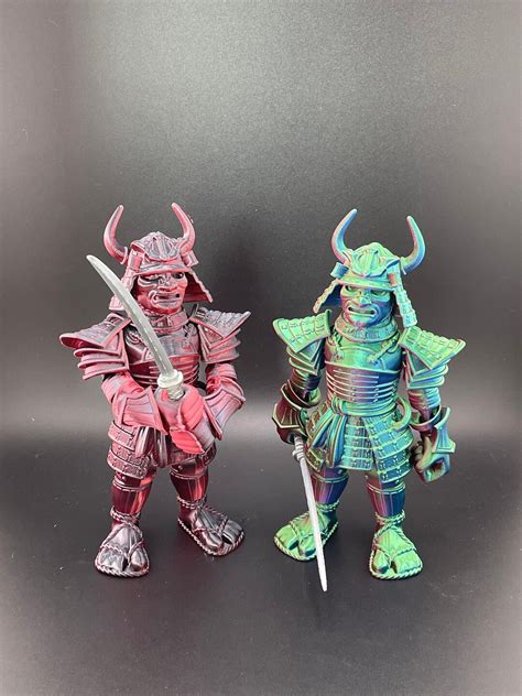 3D Printed Samurai Flexi Factory Samurai Stress Fidget Desk Toy Adult