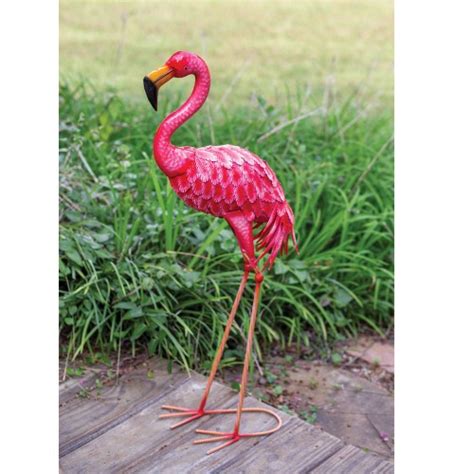 Farmhouse Rustic Flamingo Garden Decor