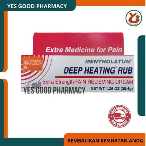 Mentholatum Deep Heating Rub 35.4g Muscle pain | Shopee Malaysia