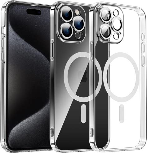 ESR für iPhone 15 Pro Max Hülle klares Silikon Case mit MagSafe