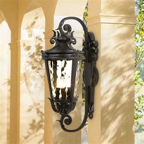 Casa Marseille 27 1 2 High Black Outdoor Wall Light 37764 Lamps Plus