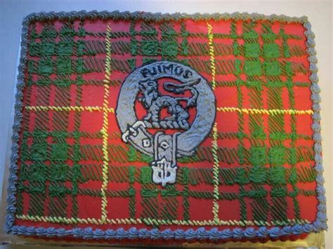 Scottish Clan Bruce Tartan Cake All Buttercream By Mjs Sweet Treats