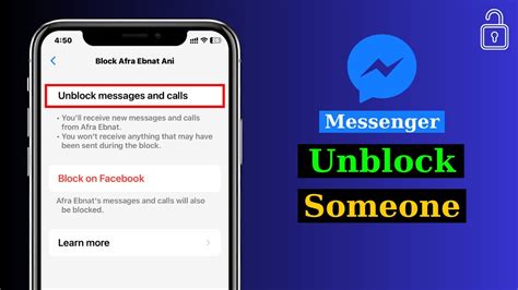 How To Unblock Someone On Messenger Unblock People On Messenger