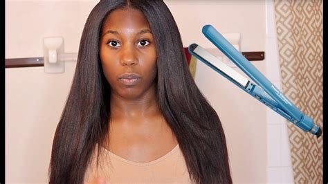 Silk Press On Relaxed Hair Youtube