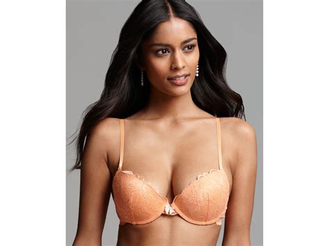 Lyst Blush Lingerie Bra Sweetest Sin Push Up In Orange