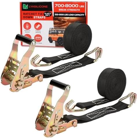 Amazon 2 PCS 2 Inch Ratchet Straps Heavy Duty 20ft Tie Down