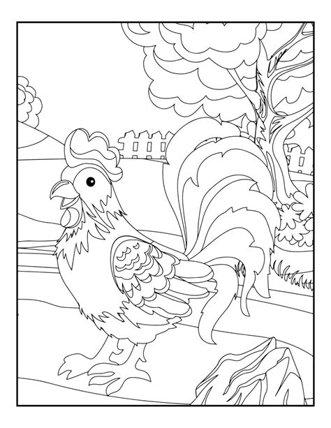 45 Farm Animals Coloring Pages Farm Animals Printable Book Digital ...