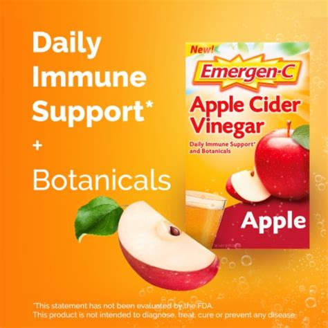 Emergen-C Apple Cider Vinegar Vitamin C Fizzy Drink Mix, 18 ct - Kroger