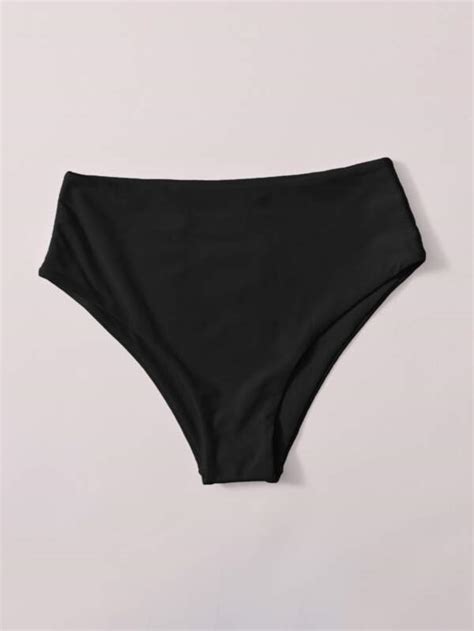 Bragas Bikini De Cintura Alta Unicolor Moda De Mujer Shein M Xico