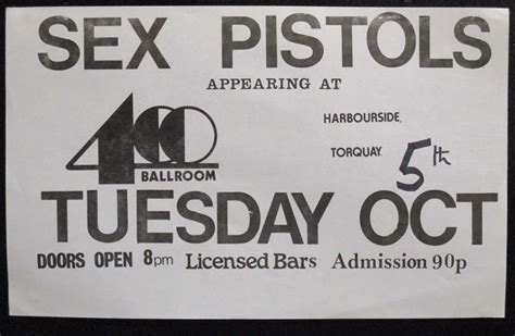 The Sex Pistols SexPistols Cancelled Gig Poster 1976 1976 Poster