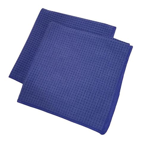 Dr Joe 16 X 16 Blue Waffle Towel 12pk Car Wash Towels Kleen Rite