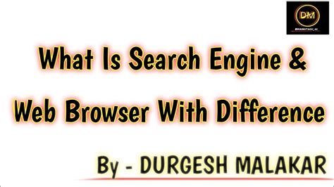 What Is Web Browser And Search Engine L Difference Between Search Engine And Web Browser Tech G