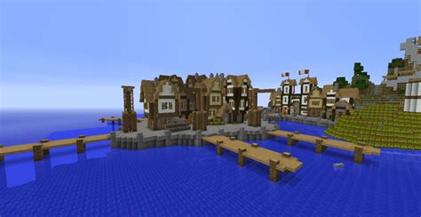 Small Port Town Minecraft Map