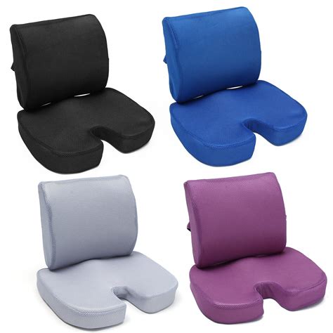 Buy Seat Cushion And Lumbar Support Pillow For Office Chair Car Wheelchair Memory Foam Chair