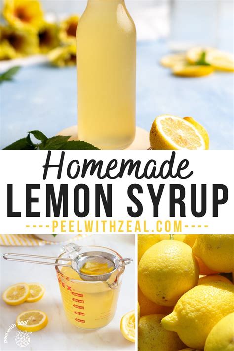 Lemon Syrup Recipe