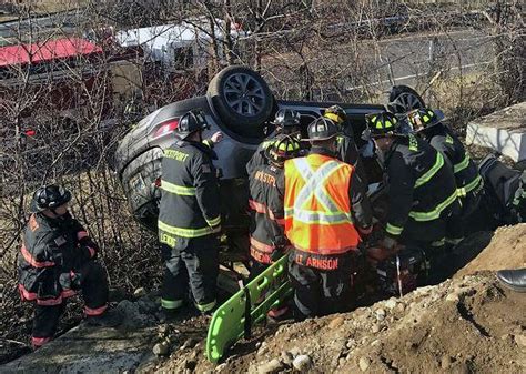 Fd Driver Seriously Injured After Crashing Off I 95