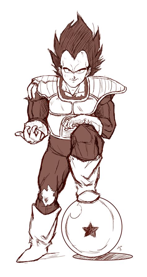 Vegeta Sketch by Jaygie on DeviantArt