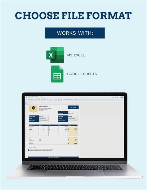 Gst Invoice Format Template - Google Sheets, Excel | Template.net