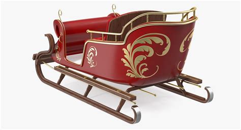 Santa Claus Sleigh 3d Model Turbosquid 1408069