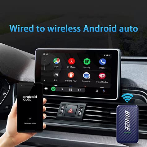 Binize Wireless Android AUTO Dongle for OEM Car with wired A-Auto