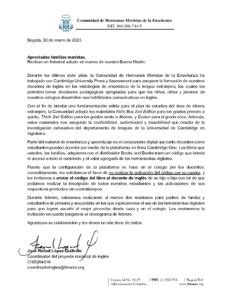 Carta A Familias Sobre C Digos De Libros Champagnat Edu Co