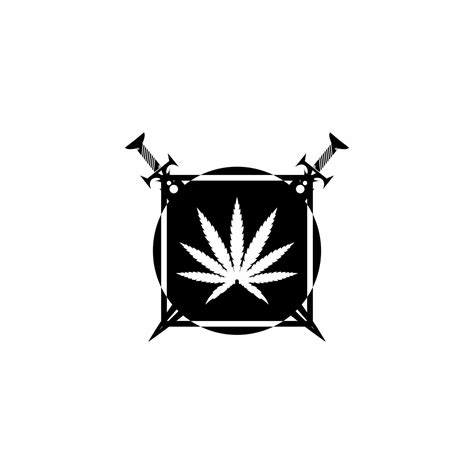 Cannabis Leaf Illustration Logo Vector 16716289 Vector Art At Vecteezy