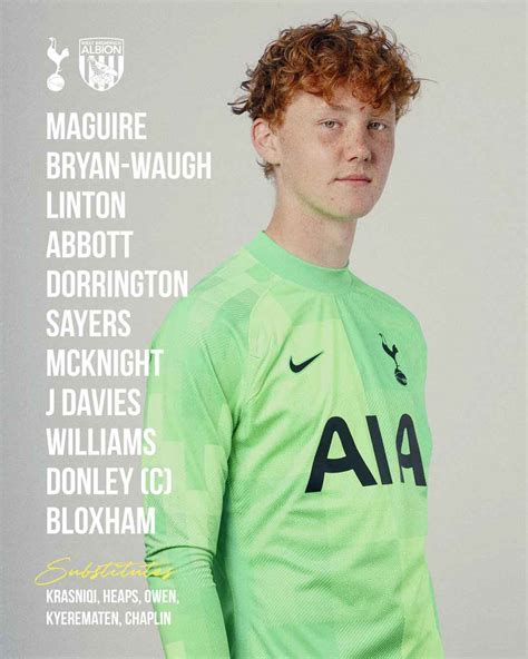 Tottenham Hotspur On Twitter Here S Our U Team To Face Wba At