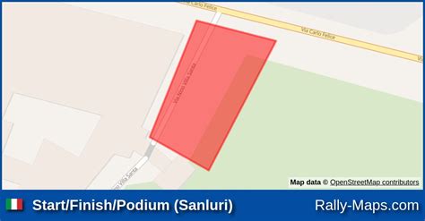 Start Finish Podium Sanluri Stage Map Rally Provincia Del Medio