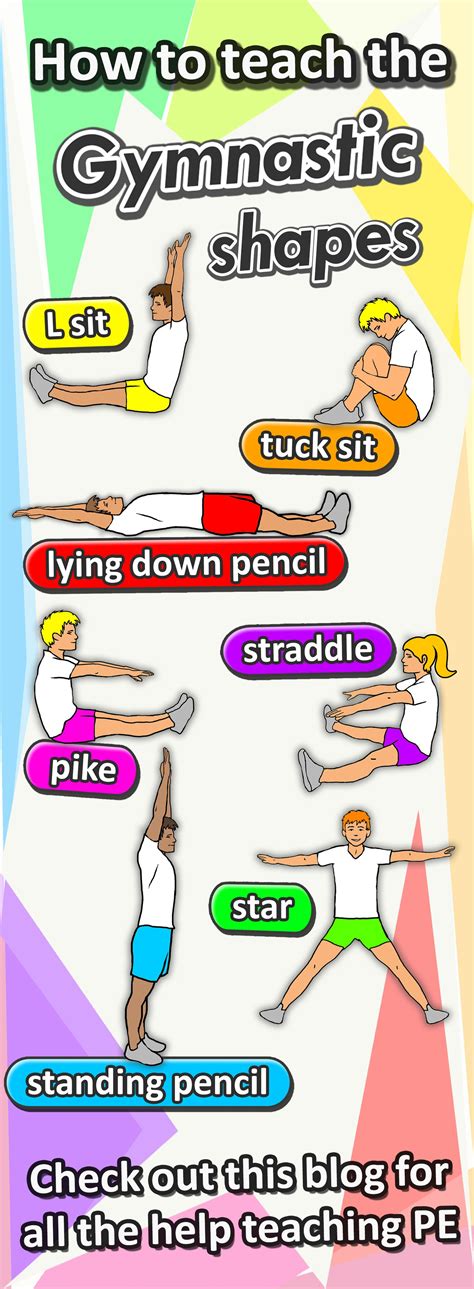 How to teach the basic gymnastic shapes | Preschool gymnastics lesson ...