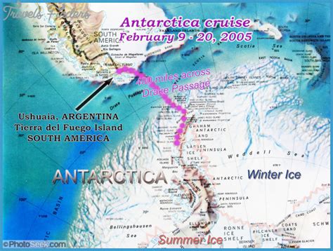 Antarctic Peninsula Map - TravelsFinders.Com