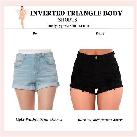 Best Shorts Styles for Inverted Triangle Body Shape | Inverted triangle body, Inverted triangle