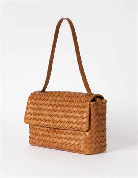 Umh Ngetasche Kenzie Cognac Woven Classic Leather Sherlocks