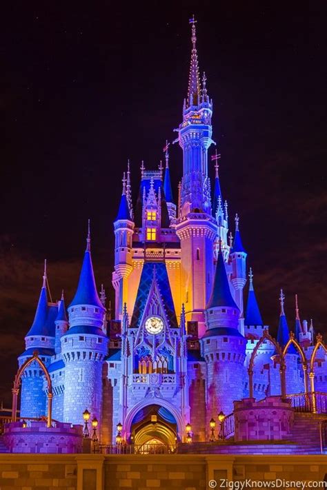 Disneyland Castle At Night Hd