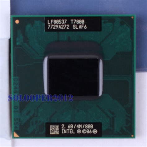 Free Shipping Intel Core 2 Duo T7800 Slaf6 Cpu Processor 26 Ghz 251951685635 Ebay