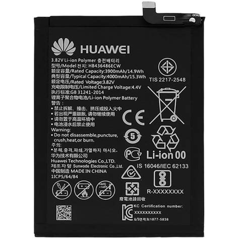 Original Battery Hb Ecw Mah For Huawei Mate Alp L