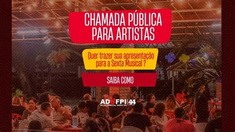 CHAMADA PÚBLICA PARA ARTISTAS ADUFPI